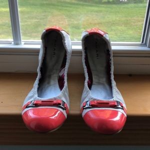 Tahari Flats with Buckle Detail